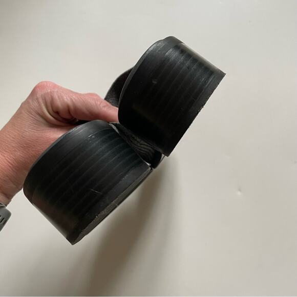 Vivaia Grey Giselle Square Toe Knit Mule - Picture 9 of 10